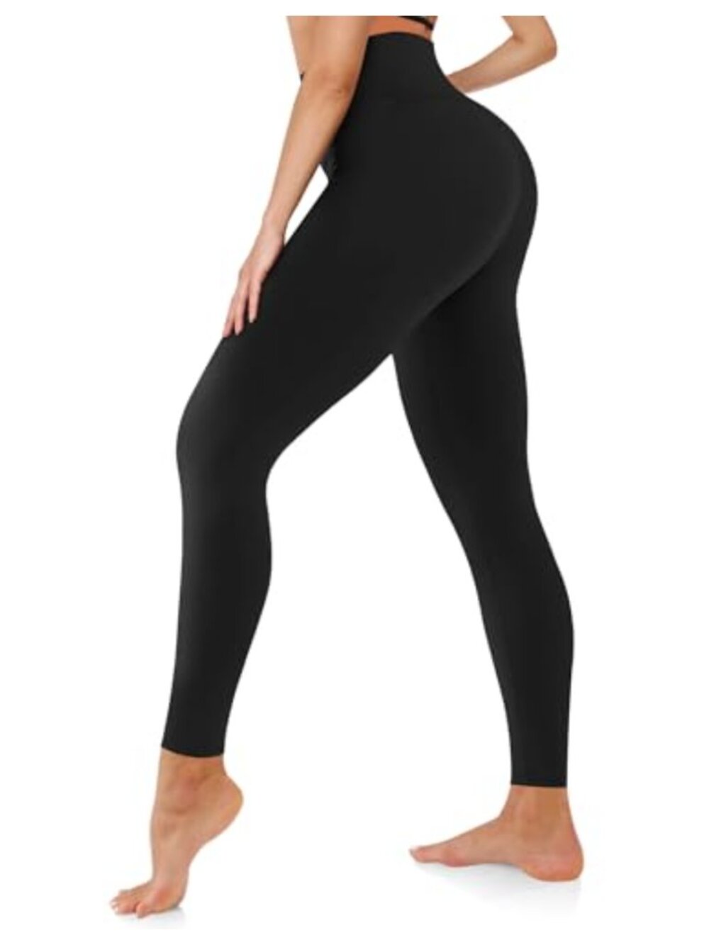 Women's High Waisted Tummy Control Compression Leggings 92% Polyester 8% Spandex